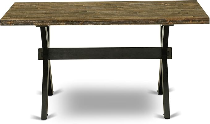 East West Furniture X677FL624-7 7 Piece Modern Dining Table Set Consist of a - Image 5