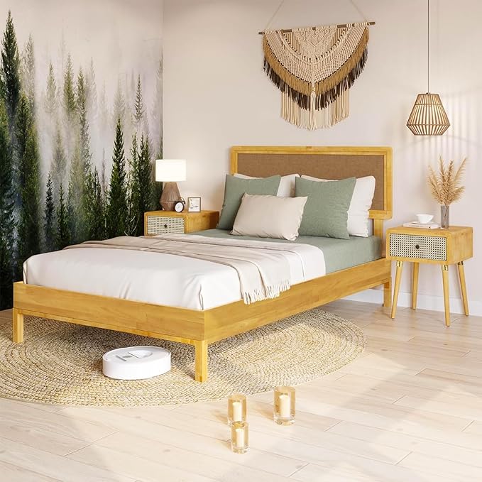 Bme Nipe Queen 14 Inch Bohemian Bed Frame - Image 7