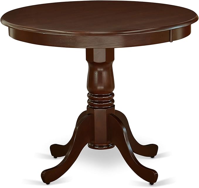 East West Furniture ANAB3-MAH-18 3 Piece Modern Dining Table Set Contains a - Image 3