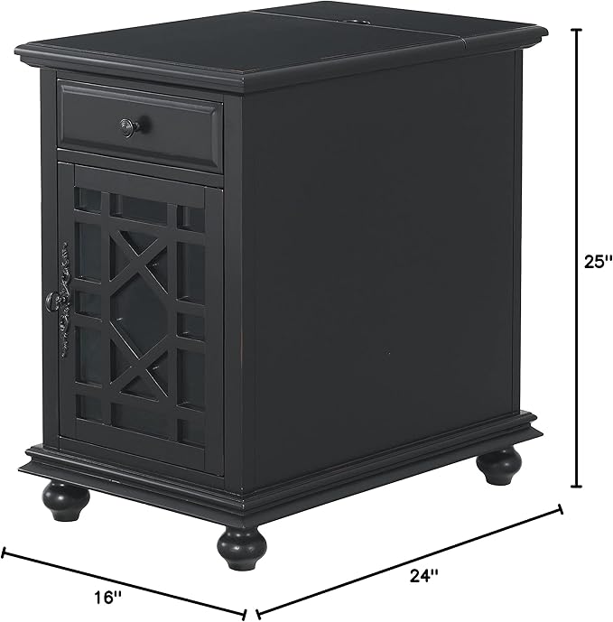 Martin Svensson Home Elegant Chairside End Table, 24 in x 16 in x 25 in - Image 3