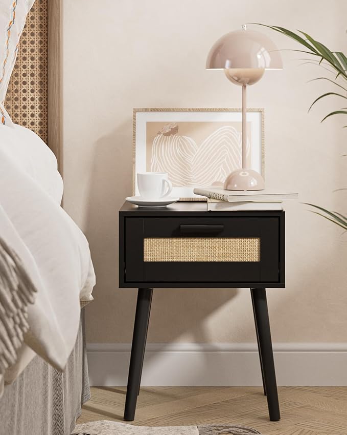 Bedroom Nightstands Wooden Night Stands - Image 5