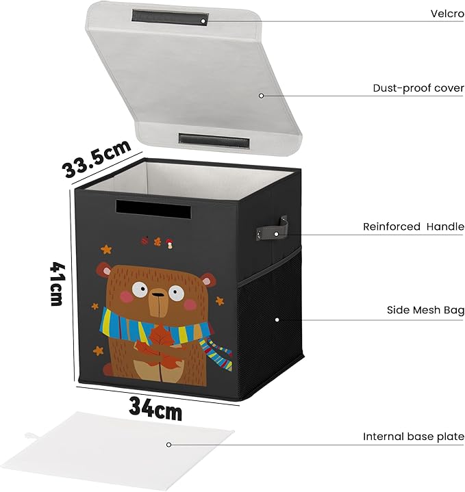 40L Large Toy Storage Box with Lid, Large Toy Box Chest - Image 2