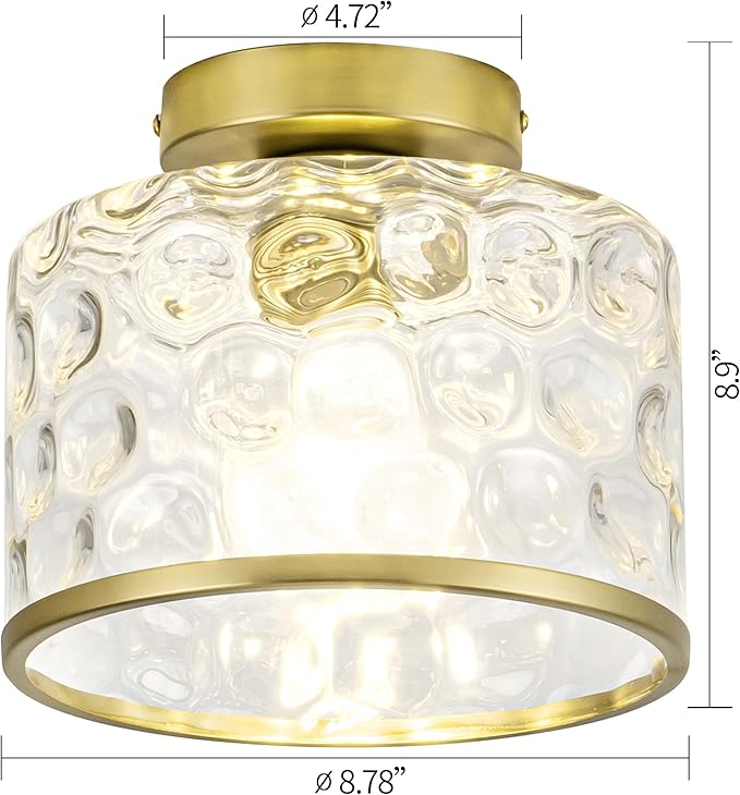 Gold Flush Mount Ceiling Light - Image 2