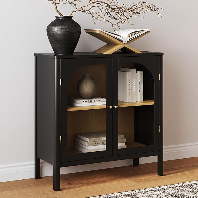 Nathan James Mason Storage Cabinet, Free Standing Accent Sideboard Buffet by NathanJames