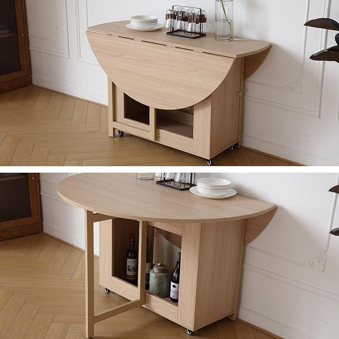 47.3" Round Folding Dining Table - Image 5