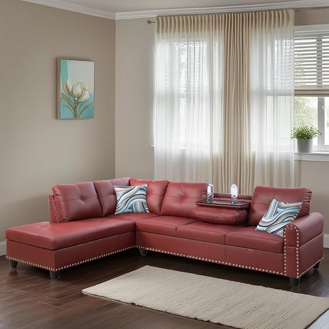 L-Shaped Sectional Sofa, Modern Sectional Couches Home Sofas - Image 4