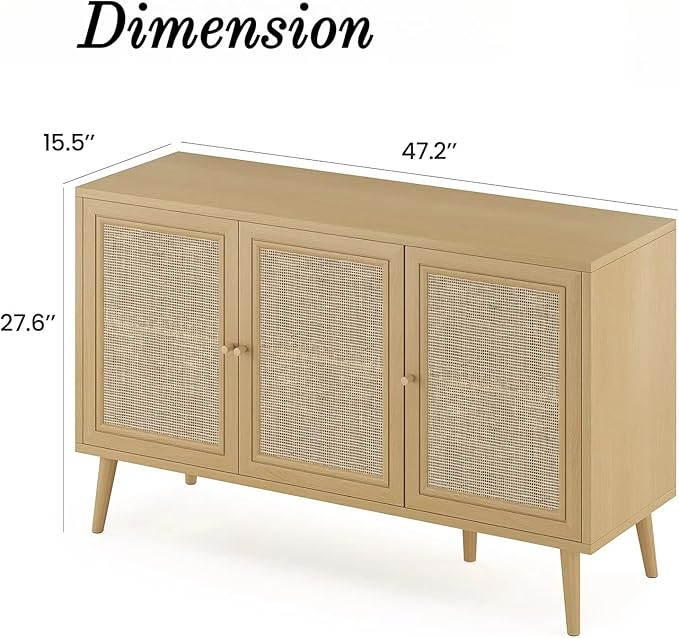 Rattan Entryway Table, Entertainment Center - Image 2