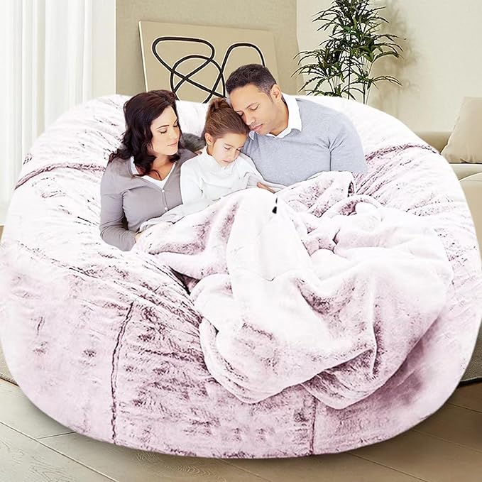 Bean Bag Chair for Adults Kids Without Filling Comfy Oversized Round Lazy Sofa by FunnyFurnitureforYourHous