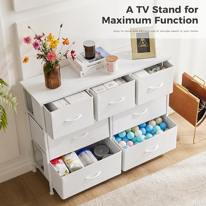 DUMOS TV Stand Dresser for Living Room Bedroom - Image 7