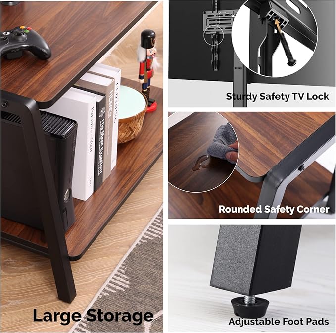 FITUEYES Wood TV Stand with Mount - Image 4
