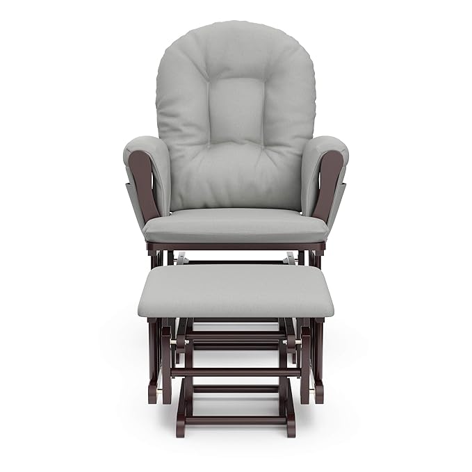 Storkcraft Premium Hoop Glider & Ottoman — GREENGUARD Gold Certified Nursery - Image 9