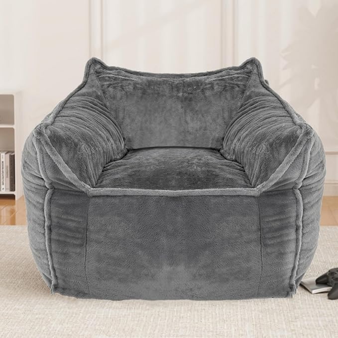 Giant Bean Bag Chair for Adults, Large Bean Bag Chair by BlissHomey