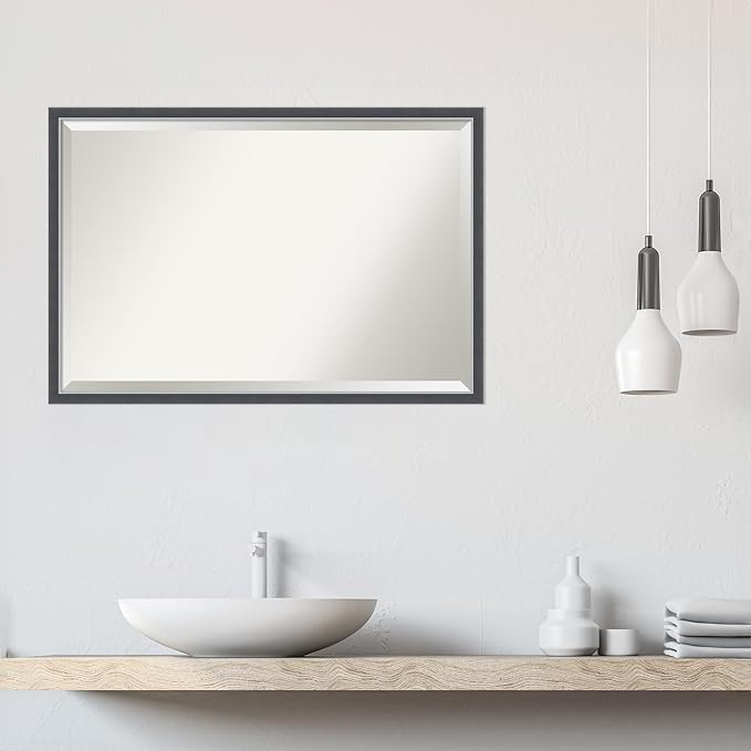 Amanti Art Black Bathroom Mirror - Image 5