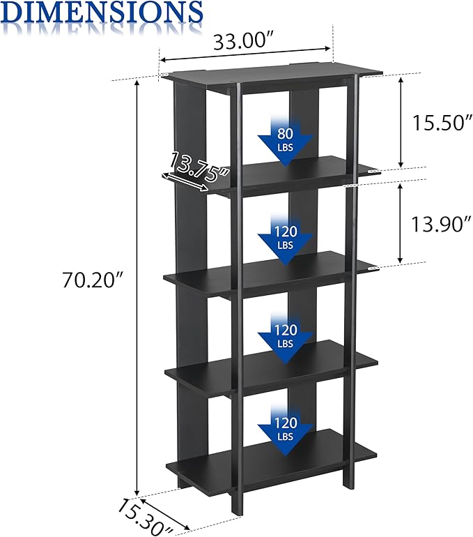 Christopher Knight Home Milio Modern 4 Shelf Bookcase, Acacia Solid Wood Book - Image 2