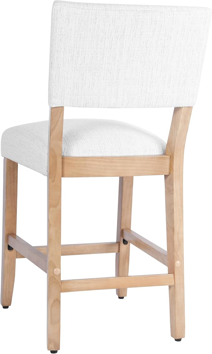 HomePop 24" Open Back Counter Stool Home Décor|Fabric Chairs - Image 12