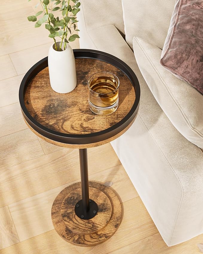 Masupu Drink Table, Round Side Table - Image 3