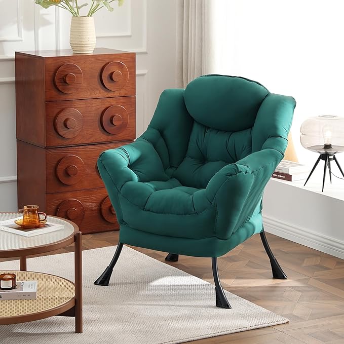 Lazy Chair, Reading Armchair, Large Modern Lounge Accent Chair, Leisure Sofa by HomeEastllyHome
