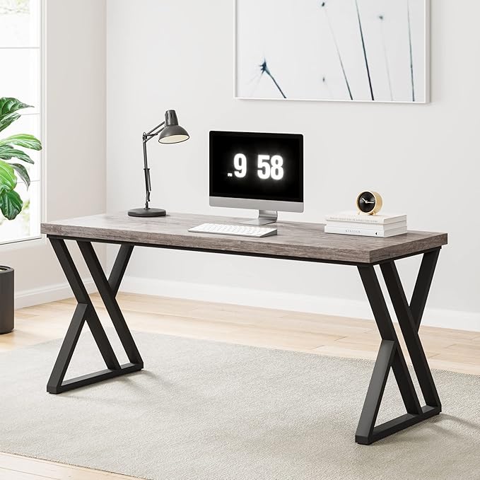 Tribesigns Writing Computer Desk, 55 inch Heavy Duty Study Desk - Image 3