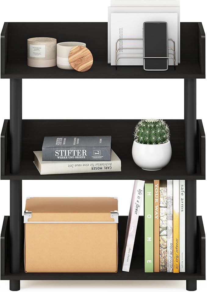 Furinno Turn-N-Tube 3-Tier Multipurposes Display Rack, Open Shelf Rack/Storage - Image 4