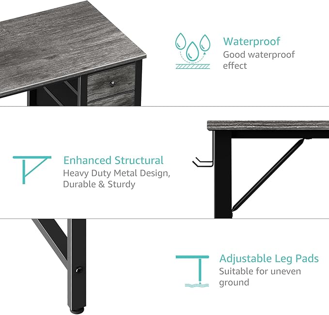 Lufeiya 47 inch Computer Desk - Image 7