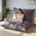 BYBYME 3 in 1 Bean Bag Chair, Convertible Chair Folds from Bean Bag to Lounger by BYBYME