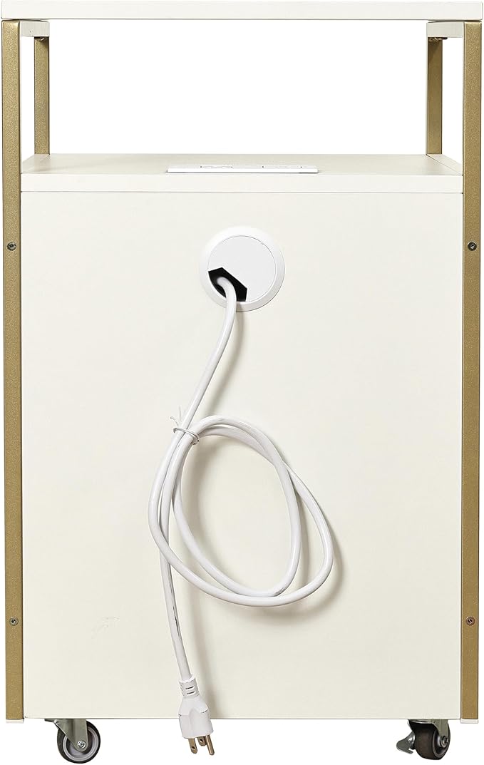 Modern 2-Drawer Rolling File Cabinet - Image 7