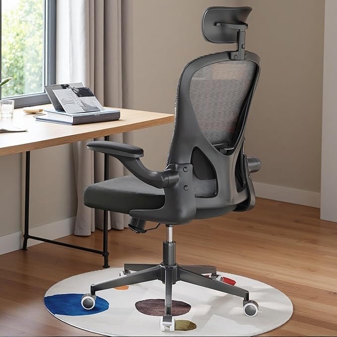 Ergonomic Office Chair with Adjustable Lumbar Support & Flip-Up Armrests by SICHYAGE