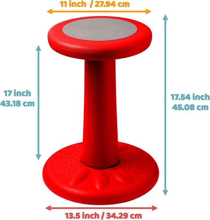 ActiveChairs Kids Wobble Stool, Flexible Elementary Classroom Seating, Improves - Image 3