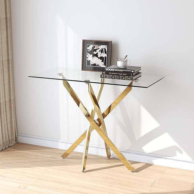 Tempered Glass Console Table by NIERN