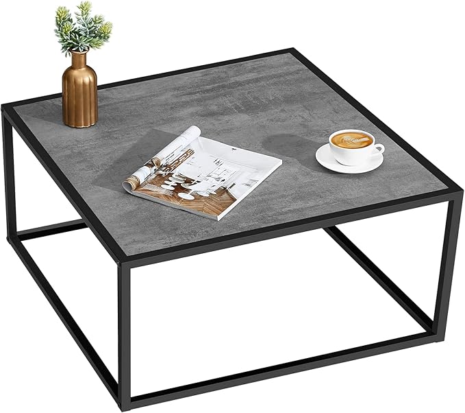 SAYGOER Small Coffee Table Square Modern Coffee Tables by Saygoer