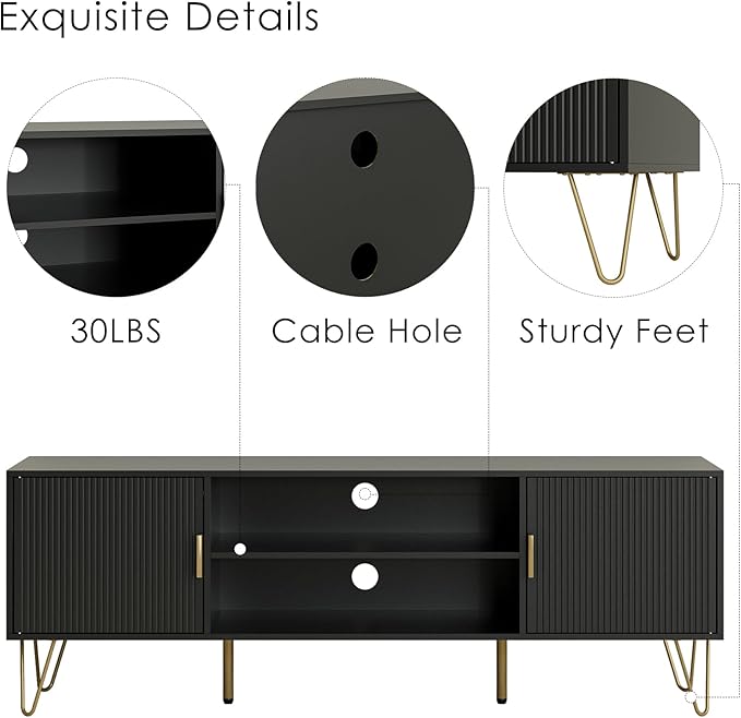 TV Stand for 55-65 inch TV, Entertainment Center - Image 4