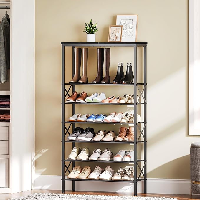 8 Tier Shoe Rack, Large Capacity Shoe Storage Organizer Holds 32 Pairs - Image 9