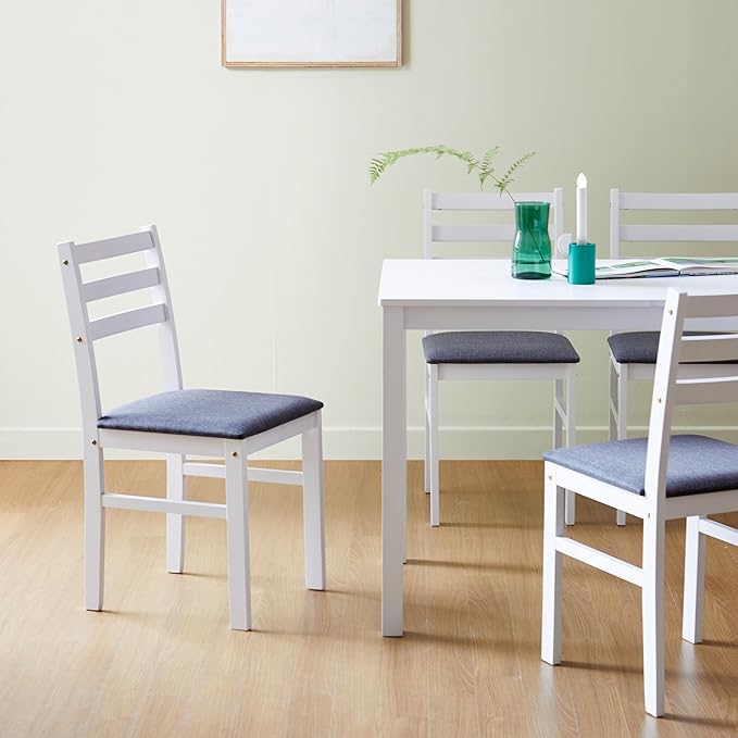Livinia Seattle 5-Piece Wooden Dining Table Set - Image 6