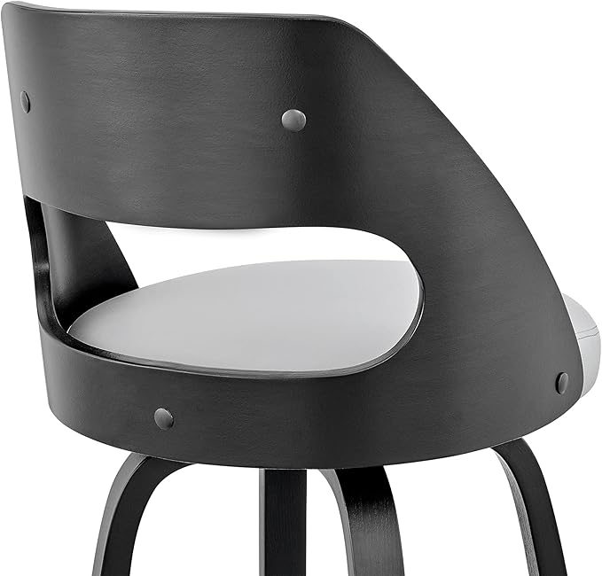 Armen Living Julius Mid Century Modern Swivel Bar Stool - Image 9