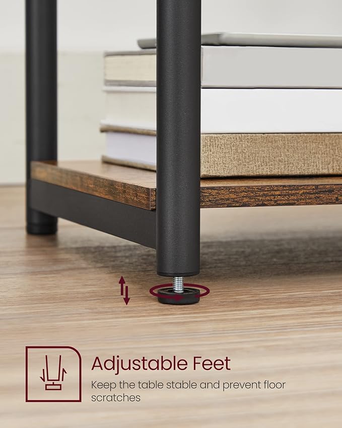VASAGLE Side Table, Small End Table, Tall Nightstand - Image 8