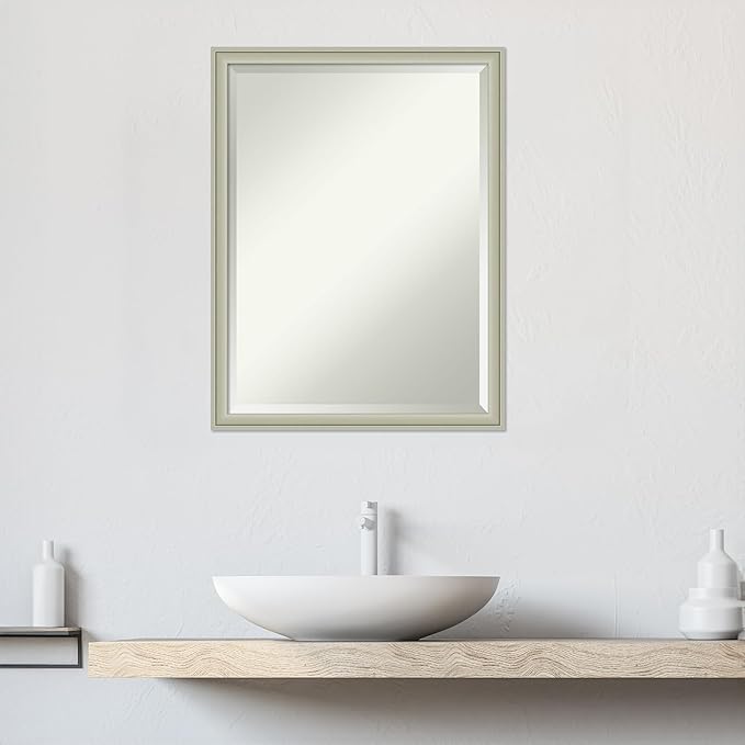 Amanti Art Silver Bathroom Mirror - Image 6