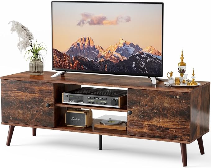 DUMOS TV Stand for 55 60 inch TV, Entertainment Center by DumosLifestyle