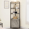 IDEALHOUSE 70.9 Inch Corner Cabinet 5-Tier Tall Corner Cabinet Farmhouse by IDEALHOUSE