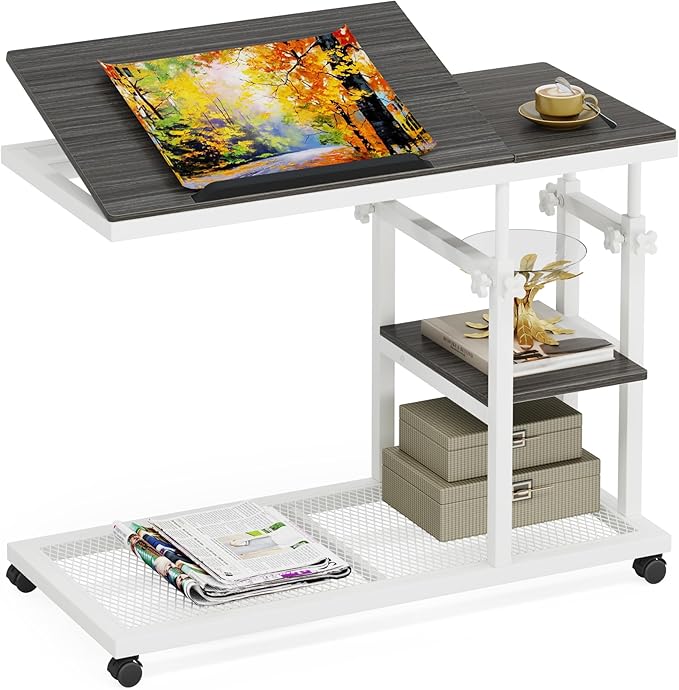 Tribesigns Height Adjustable C Table - Image 8