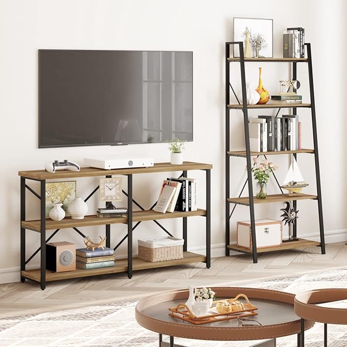 BON AUGURE Console Tables for Entryway, Industrial Sofa Table Behind Couch - Image 7