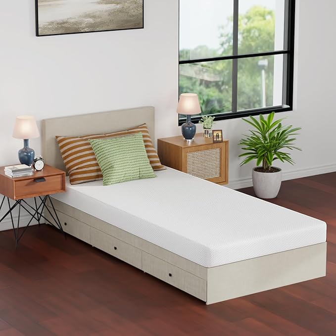 FDW | 5 Inch Twin XL Mattress | Medium Firm | Gel Memory Foam Mattress | White - Image 7
