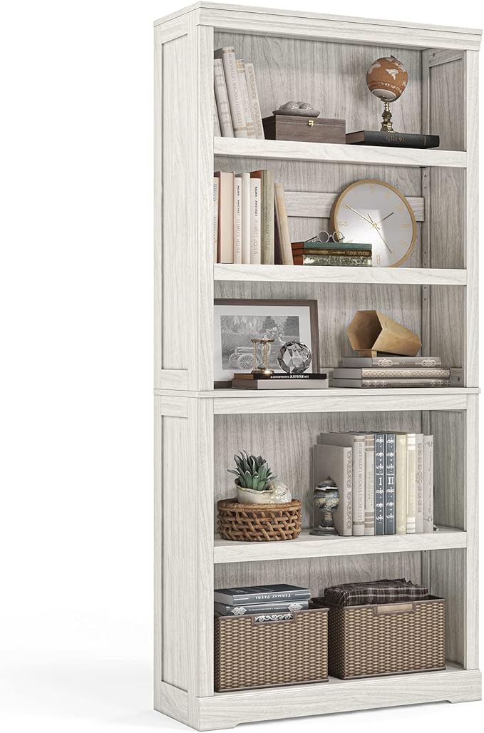 LINSY HOME 5-Shelf Bookcase, Bookshelves Floor Standing Display Storage Shelves by LINSYHOME