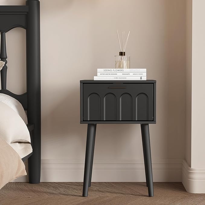 LAATOOREE Nightstand Set of 2, Small Bed Side Table - Image 2