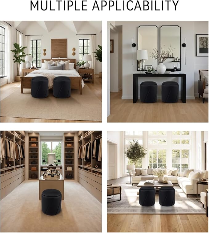Get Set Style Modern Round Ottoman - Image 7