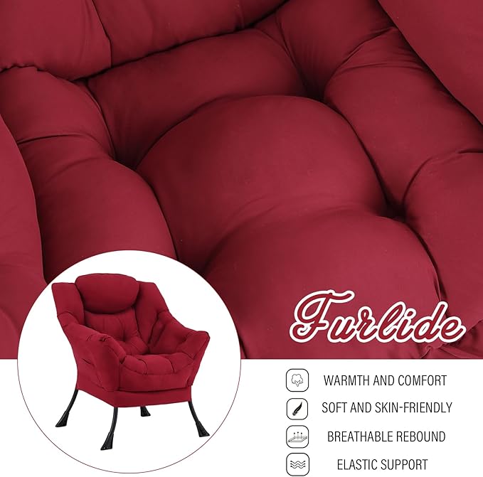 Lazy Chair for Living Room, Modern Accent Chairs - Image 8