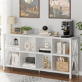 FATORRI 8 Cube Storage Organizer Bookshelf, Rustic Wood Cubby Bookcase by FATORRI