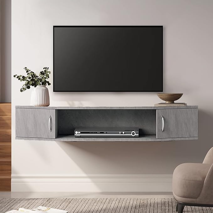 FITUEYES Floating TV Stand Wall Mounted Entertainment Center Media Console - Image 3