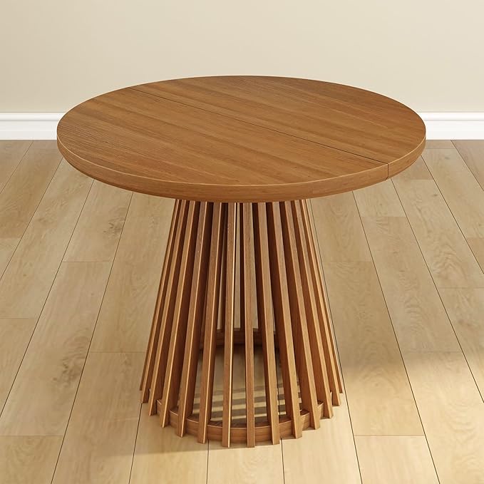 Plank+Beam Lido Round Dining Table, Minimalist Kitchen Table - Image 8