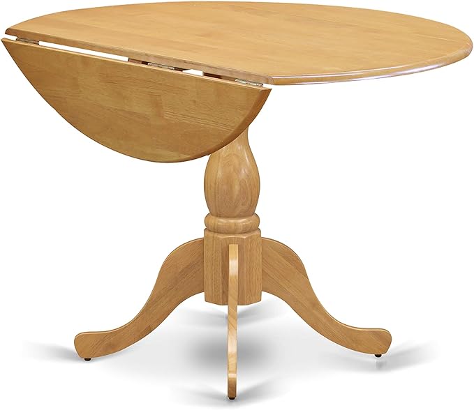 East West Furniture DMVA3-OAK-W 3 Piece Dinette Set - Image 5