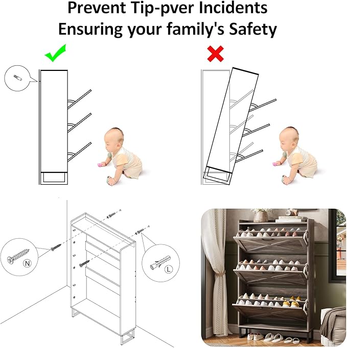 Maupvit Shoe Storage Cabinet - Image 7
